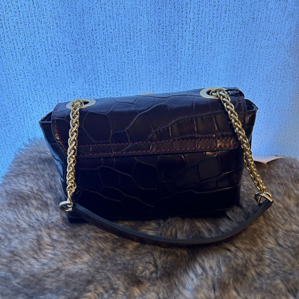 Valentino Croc-Embossed Crossbody Bag - Picture 2 of 12